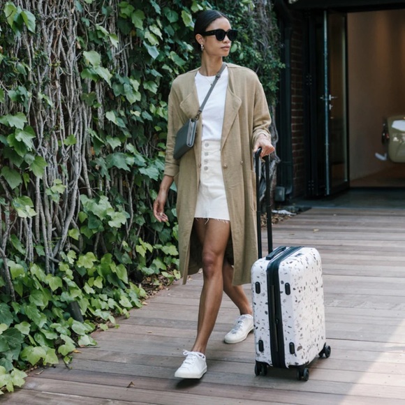 🎉LAST PIECE🎉Calpak Terrazzo 20in Carry-On Luggage Terrazzo - Picture 3 of 16